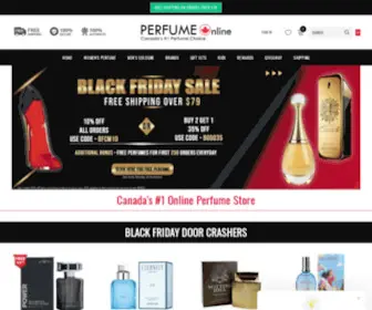 Perfumeonline.ca(Canada's #1 Perfume & Cologne Sale at Wholesale Prices) Screenshot