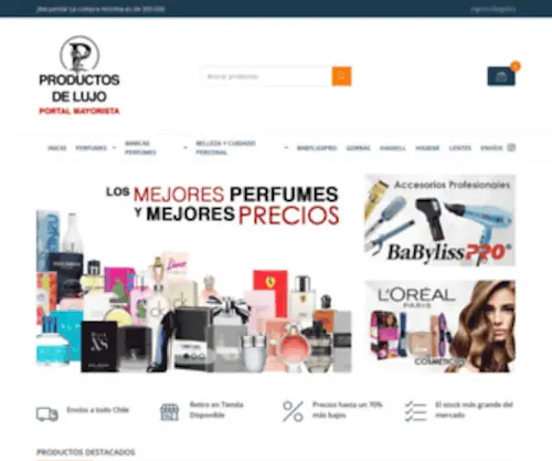Perfumepormayor.cl(Perfumes Por Mayor) Screenshot