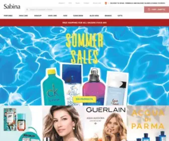 Perfumeriasabina.com(Cosmética y perfumes online) Screenshot