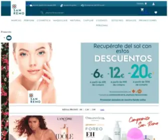Perfumeriassanremo.es(Perfumes, Cosmetica y Maquillaje Online) Screenshot