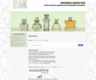 Perfumersearch.com(Perfumer's Search Page) Screenshot