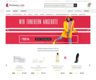 Perfumesclub.at(Kaufen Sie Ihre Parfüm online) Screenshot