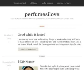 Perfumesilove.com(Luca Turin's perfume reviews @perfumes) Screenshot
