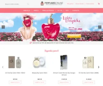 Perfumesonline.com.mx(La Tienda #1 de Perfumes Originales) Screenshot