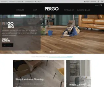 Pergo.com(Global Home) Screenshot