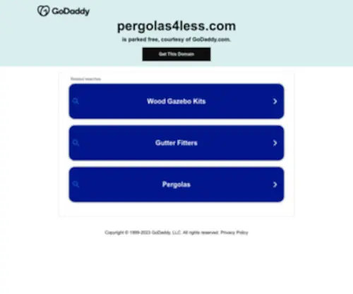 Pergolas4Less.com(Pergolas) Screenshot