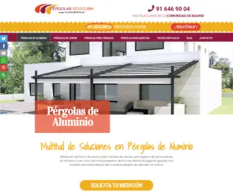 Pergolasecoclima.com(Pérgolas de Aluminio) Screenshot