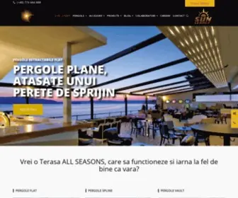 Pergole-Retractabile.ro(Acoperis retractabil pentru terase) Screenshot