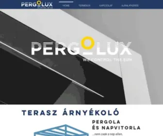 Pergolux.hu(Pergolux árnyékolástechnika) Screenshot