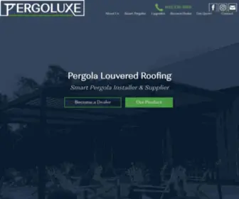 Pergoluxe.com(Premier Louvered Roof Supplier & Installer) Screenshot