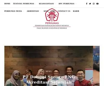 Perhumas.or.id(Perhimpunan Hubungan Masyarakat Indonesia) Screenshot