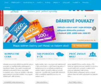 Peri-Mares.cz(Čistírna peří Mareš) Screenshot