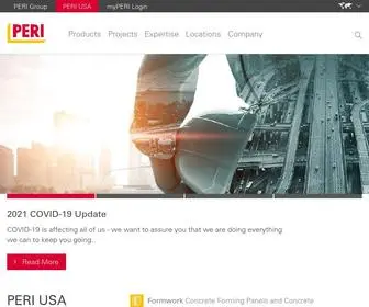 Peri-USA.com(PERI Formwork Systems) Screenshot