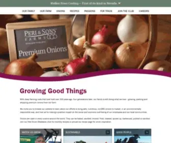 Periandsons.com(Peri & Sons Farms) Screenshot