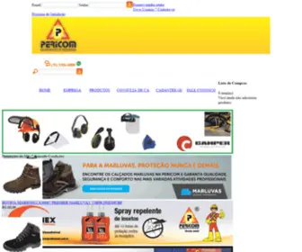 Pericom.com.br(A Pericom atua na revenda de Equipamentos de Segurança. Sediada em Contagem) Screenshot
