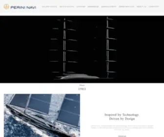 Perininavi.it(Leader mondiale Yacht a vela e a motore con i brand Perini Navi Sailing Yacht e Picchiotti Motor Yacht) Screenshot