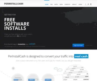 Perinstallcash.com(Pay per install) Screenshot