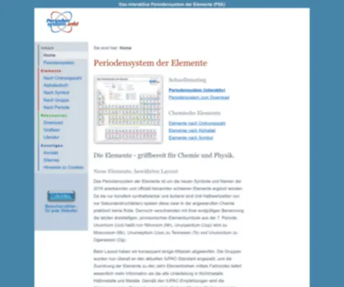 Periodensystem.info(Periodensystem der Elemente) Screenshot