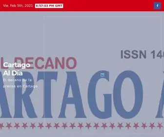 Periodicocartagoaldia.com(Cartago Al Día) Screenshot