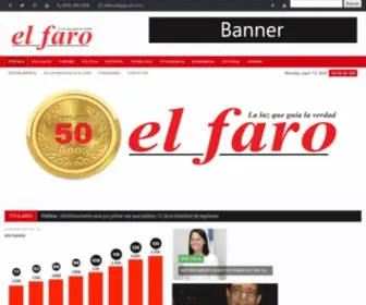 Periodicoelfaro.com.do(El Faro) Screenshot