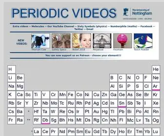 PeriodicVideos.com(The Periodic Table of Videos) Screenshot