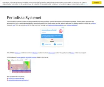 Periodiskasystemet.nu(Periodiska Systemet) Screenshot