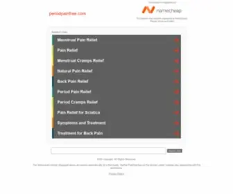 Periodpainfree.com(periodpainfree) Screenshot