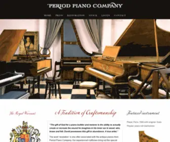 Periodpiano.com(Antique pianos) Screenshot