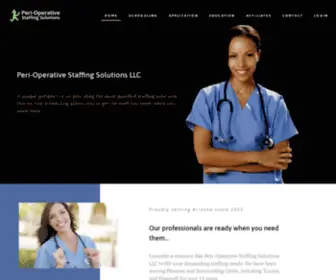 Periopstaffing.com(Peri-Operative; staffing, nursing, staffing solutions, nurse, perioperative) Screenshot