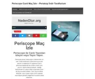 Periscopecanliizle.com(Periscope Canli Maç İzle) Screenshot