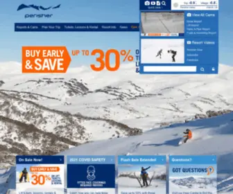 Perisherblue.com.au(Perisher Australia's Largest and Favourite Ski and Snowboard Resort) Screenshot