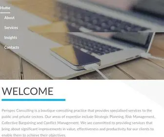 Perispec.co.za(Perispec Consulting) Screenshot