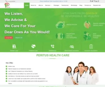 Peritushealthcaresolutions.com(Peritus HealthCare) Screenshot