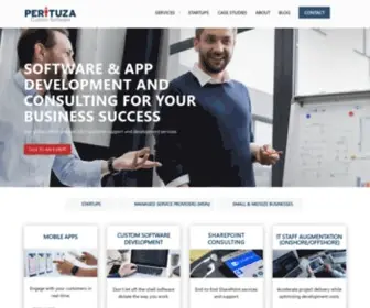 Perituza.com(Custom Software Development) Screenshot