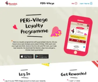 Perivilege.com(Nando’s Loyalty Programme) Screenshot