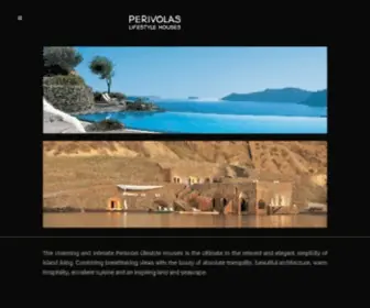 Perivolas.gr(The charming and intimate Perivolas Lifestyle Houses) Screenshot