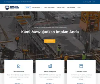 Perkasareadymix.com(Supplier Beton Cor Ready Mix dan Mini Mix Murah) Screenshot