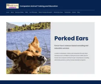 Perkedears.com(Perked Ears Companion Animal Training and Education Indianapolis) Screenshot