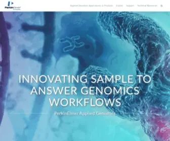 Perkinelmer-Appliedgenomics.com(PerkinElmer Applied Genomics) Screenshot