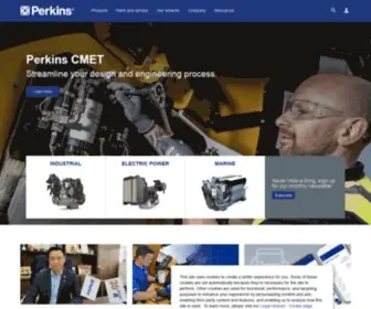 Perkins.com(Unbeatable range of power solutions) Screenshot