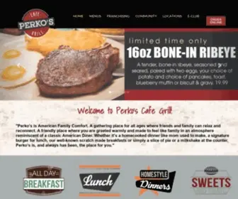 Perkos.com(Perko's Cafe Grill) Screenshot