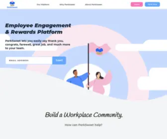 Perksweet.com(Employee Engagement & Rewards Platform PerkSweet) Screenshot