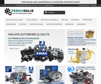 Perkudalis.lt(Automobilių dalys internetu) Screenshot