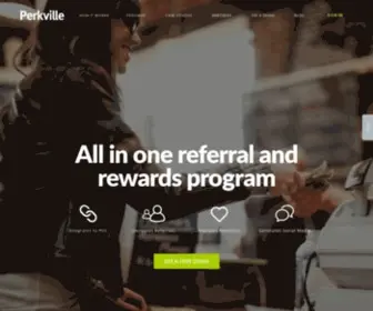 Perkville.com(The easiest way to create customer loyalty programs) Screenshot