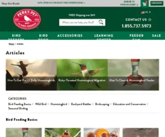 Perkypetwildbirdjournal.com(The Wild Bird Journal) Screenshot