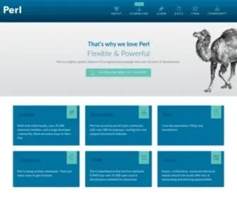Perl.org(The Perl Programming Language) Screenshot