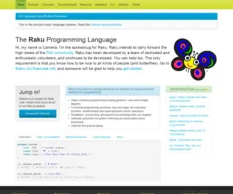 Perl6.org(Raku Programming Language) Screenshot