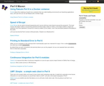Perl6Maven.com(Perl 6 Maven) Screenshot