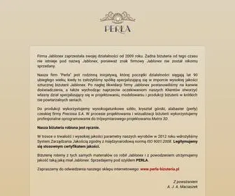 Perla-Jablonex.pl(Firma Handlowa Import) Screenshot