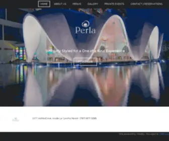 Perlarestaurant.com(Perla Restaurant) Screenshot